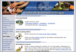 El Dorado Youth Soccer League - www.eldoradoysl.com